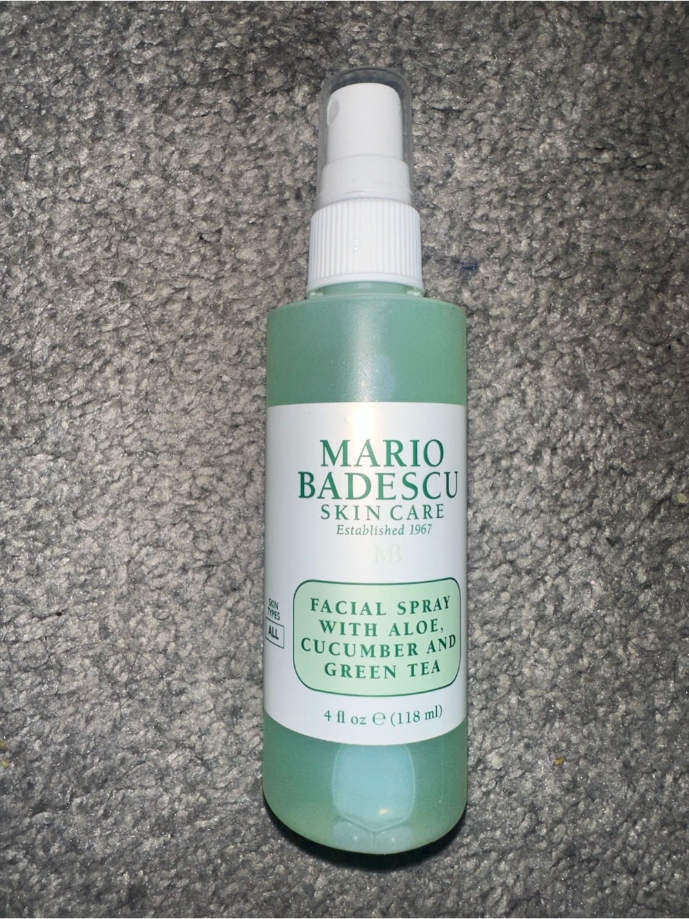 Mario Badescu Light Green Facial Spray with White Pump